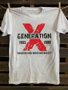 Men's Vintage 1965-1980s Punk Rock T-Shirt - Soft 100% Cotton Stretch Crew Neck With Retro 80s Music Print, Punk Band T-Shirt For Concerts And Casual Wear - 白色 - 查看 1