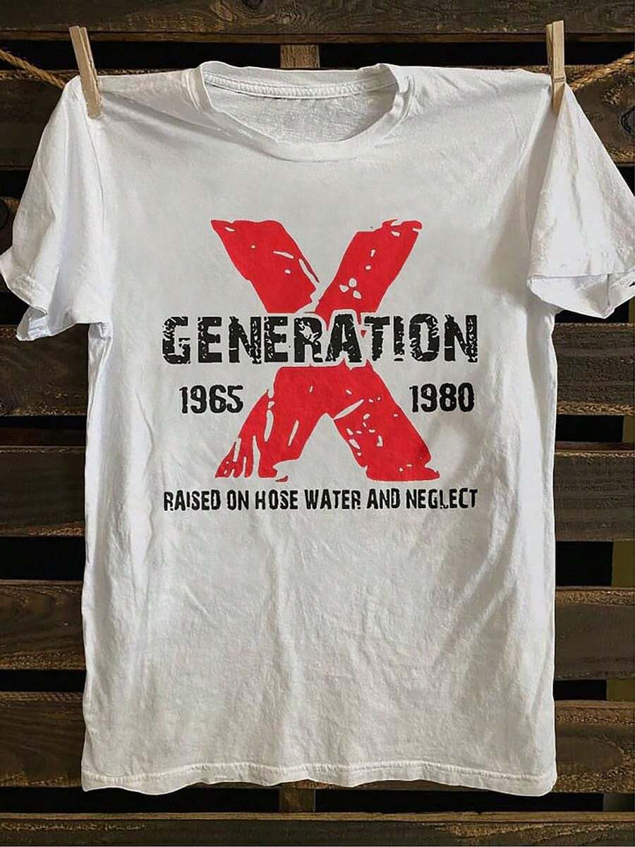 Men's Vintage 1965-1980s Punk Rock T-Shirt - Soft 100% Cotton Stretch Crew Neck With Retro 80s Music Print, Punk Band T-Shirt For Concerts And Casual Wear - 白色 - 查看 1