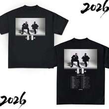 R&B Tour T-Shirt, Music Concert Graphic Tee, Hip Hop Streetwear T-Shirt, Gift For Singer Fans. - Black 2 - View 8