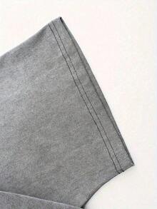 Camiseta Gráfica I Bite, Camiseta Lavada, Regalos Navideños, Camisetas Gráficas Y2K para Hombre, Camisetas Vintage Lavadas Estilo Urbano, Camisetas de Algodón de 230G, 100% Algodón Puro, Camisetas Gráficas Unisex, Camisetas para Halloween y Regreso a Clases - Gris - Ver 3