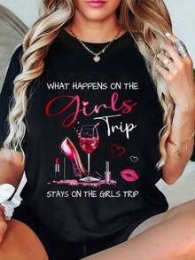 Women T-Shirts - Black - View 8