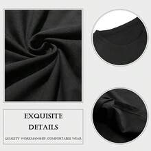 ¡Ups, me quedé sin camisetas con estampado de plantas! - Negro - Ver 5
