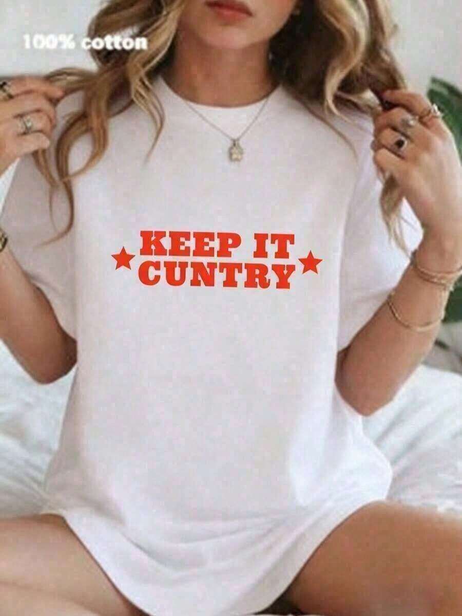 Ropa de mujer, ropa de mujer estilo occidental, camisetas nuevas para festivales de música country, camisetas estampadas, camisas de rodeo estilo vaquero occidental para mujer, ropa vintage, ropa de vacaciones para mujer, camisas de mujer. Conjuntos de Vacaciones de Verano 2026 - Blanco - Ver 1