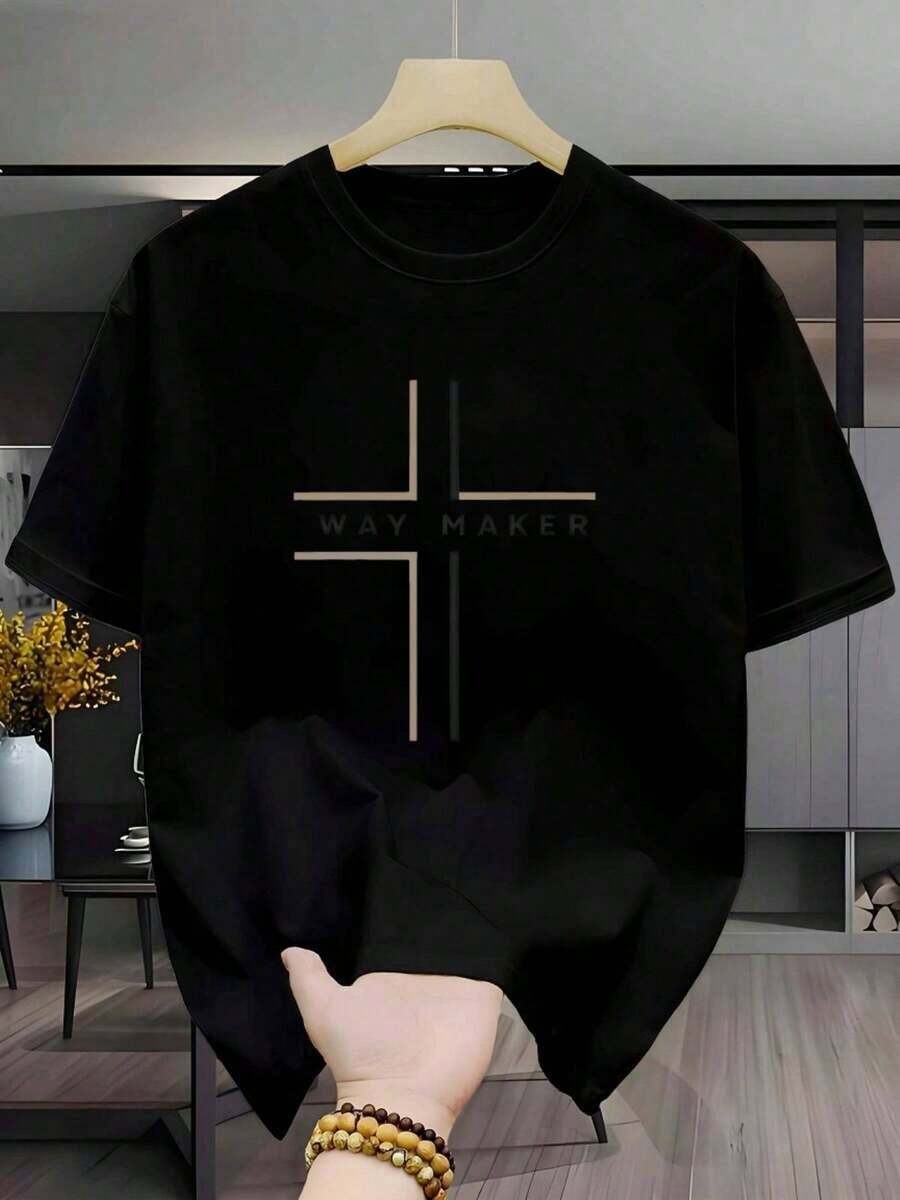 NewSummerCasualCamisetas Gráficas Nuevas de Secado Rápido, Camiseta Cómoda para Hombre, Transpirable y Fresca, Camiseta de Cuello Redondo para Hombre, Tejido de Malla para Mayor Comodidad, Camiseta de Talla Grande, Seca y Transpirable, Camiseta de Secado Rápido con Textura Lujosa, Camiseta Estampada, Esencial para el Día a Día, 100% Algodón. Camiseta unisex de algodón holgada de manga corta y cuello redondo estilo vintage urbano - Negro - Ver 1