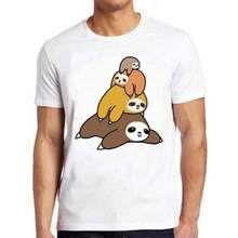 Camiseta informal de mujer180GSM Pure Cotton Printed T Shirt With Sloth Stack Pullover Meme Funny Vintage Style Cult Movie Gift Tee M647 Graphic Soft And Breathable Material Durable And Dirt Resistant Easy To Clean Fabric Using Knitting Technology Comfortable To Wear Ideal For Sloth Lovers Offers A Funny Style,Camisetas para hombre, camisetas para niños, camisetas con estampado de gatos y perros, camisetas para uso diario, camisetas de apoyo a la Copa del Mundo, camisetas de la Copa del Mundo 2026, camisetas estampadas, ropa de Pascua, - Blanco - Ver 7