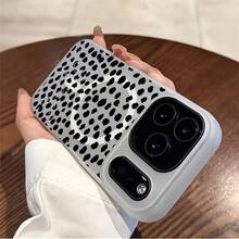 Funda para teléfono: Funda para  17, 15, 15 Plus, 15 Pro, 16, 16 Plus, 16 Pro, 16e, 16 Pro, 17 Pro, 17 Air, 17 ProMax, 14. A prueba de golpes, doble capa, imitación de gelatina, magnética, con purpurina, ultrafina, con estampado creativo de lunares.Adecuado para varios modelos de  17, 16, 15, 14, 13, 12, 11, Plus, Air, Pro Max - Morado claro - Ver 5