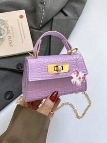1 New Mini Handbag, Cute And Unique Marble Pattern, High-Quality Pu Crossbody Bag, Fresh And Lively Color Matching, New Youthful Style, Can Be Worn Crossbody, Casual And Fashionable, Can Also Be Given As A Gift To Friends. - Mini Handbag + Keychain - View 19