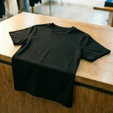 LUNE Camiseta ajustada de mujer con estampado de leopardo en forma de corazón, de cuello redondo y manga corta, adecuada para el verano y para salir, de estilo casual - Negro - Ver 6