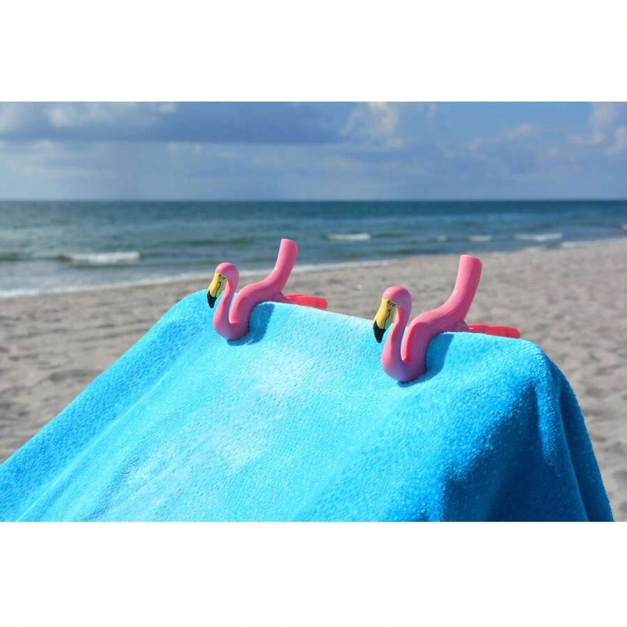 Beach Towel Wind Clips, For Beach Chairs, Patio & Pool Accessories, Cartoon Glass Cocktail Cup Towel Clips, Fun Decorative Clothes Clips, Strong Grip Windproof Clamps, Keep Towels In Place, Outdoor Summer Essentials, Home Decor, Cute Style