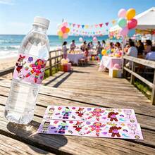 Roblox 6pcs Cartoon Water Bottle Labels, Disposable Bottle Decoration Stickers, Suitable For Parties, Birthdays, Weddings And Other Occasions - Roblo Girl Water Bottle Label 6pcs - View 4