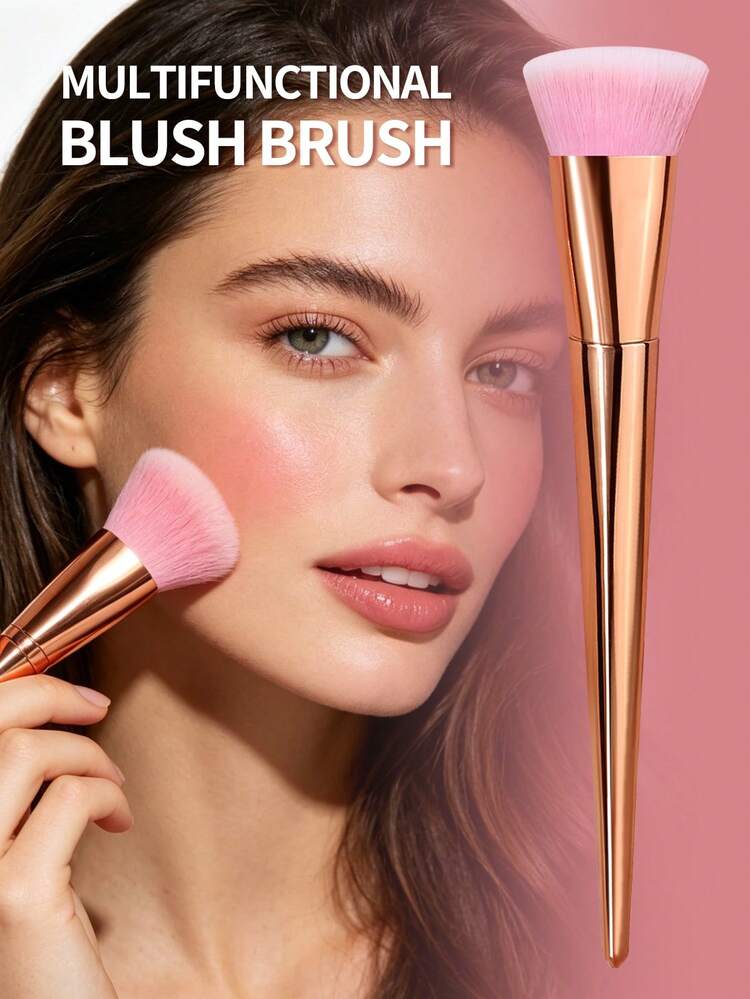 Bộ 1/3 cọ trang điểm mặt, gồm cọ má hồng, cọ tạo khối, cọ nền, cọ đánh phấn phủ cỡ lớn, dụng cụ trang điểm mặt. - trái cam - Xem 8