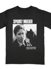 Spooky Mulder : Unwanted - Files / Jawbreaker Tee Shirtblusas para mujer playeras de mujer vestidos casuales para mujer y2k playeras deportivas para mujer verano camisetas ropa de mujer Fashion Perfect For Daily - Negro - Ver 1