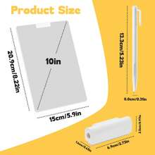 10 Inch Portable Magnetic Notepad With Magnetic Pen And Eraser, Suitable For Desk, Refrigerator, Home And School, Paperless Solution, Student Teacher Classroom Supplies, Desk Memo Board, Back To School - Multicolor - View 3
