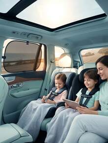 1 Set Mesh Car Window Sunshade, UV Protection Heat Insulation Side Window Curtain, Universal High Definition Driving Vision Car Sunshade - Car Window Mesh - View 5