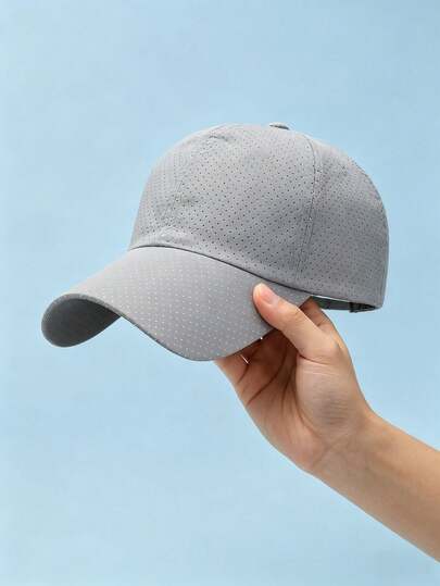 1Pc Breathable Quick Drying Hat Outdoor Hat Women Summer Thin Breathable Peaked Cap Sports Running Baseball Cap For Men And Women Sunshade Quick-Drying Mesh Baseball Cap - Sun Protection Breathable Adjustable Cycling Hiking Fishing Sports Cap