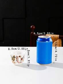 WGROOM 1个/8个装陶瓷杯，厨房、餐厅、客厅礼品，咖啡杯、茶杯、马克杯、水瓶，工业风茶杯，适用于盛装茶、咖啡、牛奶、果汁，适合婚礼、派对、生日等场合。 - 彩色 - 查看 8