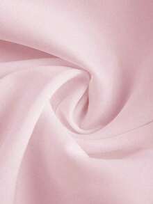 Blusa casual, de oficina y para ir al trabajo, de unicolor con cadena, hombros descubiertos, cintura plisada y bajo asimétrico, adecuada para primavera, verano y otoño - Rosa - Ver 6