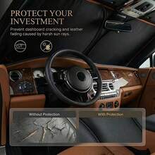 1PC 2026 New Portable Heat-Insulating Sunshade, One-Piece Car Windshield Sunshade, Upgraded Thick Titanium Silver Material, Designed For Automotive Windshield, Effectively Blocks Sunlight, Easy Installation, High-Quality Fabric, Practical For Summer Driving, Suitable For Travel, Camping, Fits Sedans, SUVs And Trucks - A - View 8