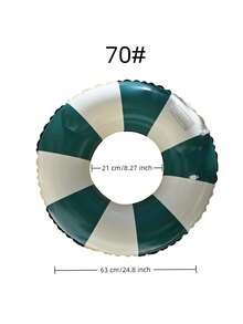 1个创意复古游泳圈，尺寸60-90厘米，游泳漂浮圈，夏季泳池和沙滩漂浮玩具，派对装饰，完美夏季礼物，泳池躺椅漂浮垫，适合成人度假娱乐和放松 - 彩色 - 查看 10