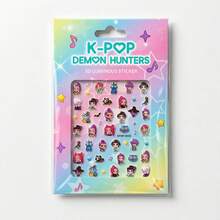 Mattel K-Pop恶魔猎人新款发光美甲贴纸3D卡通美甲贴花动漫周边 - 查看 9