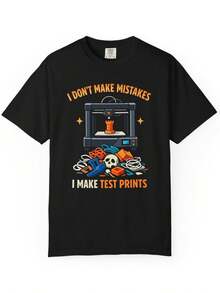 3D Printing Humor T Shirt Funny Maker Gift I Make Test Prints Tshirtblusas para mujer playeras de mujer vestidos casuales para mujer y2k playeras deportivas para mujer verano camisetas ropa de mujer Fashion Perfect For Daily - Negro - Ver 6