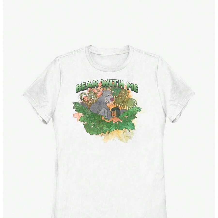 Camiseta de mujer "El oso del libro de la selva conmigo"220G C1AmiS1eta de AL1Godn esencial uniS1ex, 220 g de suavidad úniC1A. PensA1DA1 Para A1DAptarse a todaS1 Las perS1onas, hombres y mujeres por igual. Tela duradera de gran C1Alidad, listA1 Para cualquier corte, D1ELIC1A1DA al tacto pero construidA1 Para resistir. TopS1 Ligeros mujer, conjuntos otoñales, ropa de vaC1Aciones, disfraces de new years para ella. - Blanco - Ver 1