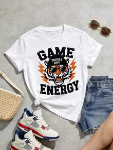 Camiseta de manga corta con cuello redondo suave y casual de verano para mujer, tops para salir, algodón, vintage, estilo callejero europeo y americano, casual deportivo, estilo unisex, estilo casual urbano, tops bonitos, Gen Z, curvy, ropa Y2K, camisetas divertidas, tops para damas, conjuntos de vacaciones para mujer, top lindo, camiseta gráfica, conjuntos de primavera, camisetas holgadas, ropa de calle retro, estilo de los 90, estilo de los 2000, subcultura, top negro, tops blancos, atuendo de fiesta de los 90. Negro - Blanco - Ver 4