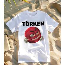 Camiseta de Hombre con Diseño Divertido y Humorístico, Estilo Turco, para Verano, con Estampado de Frases Originales, Ropa Masculina - forma - Ver 1
