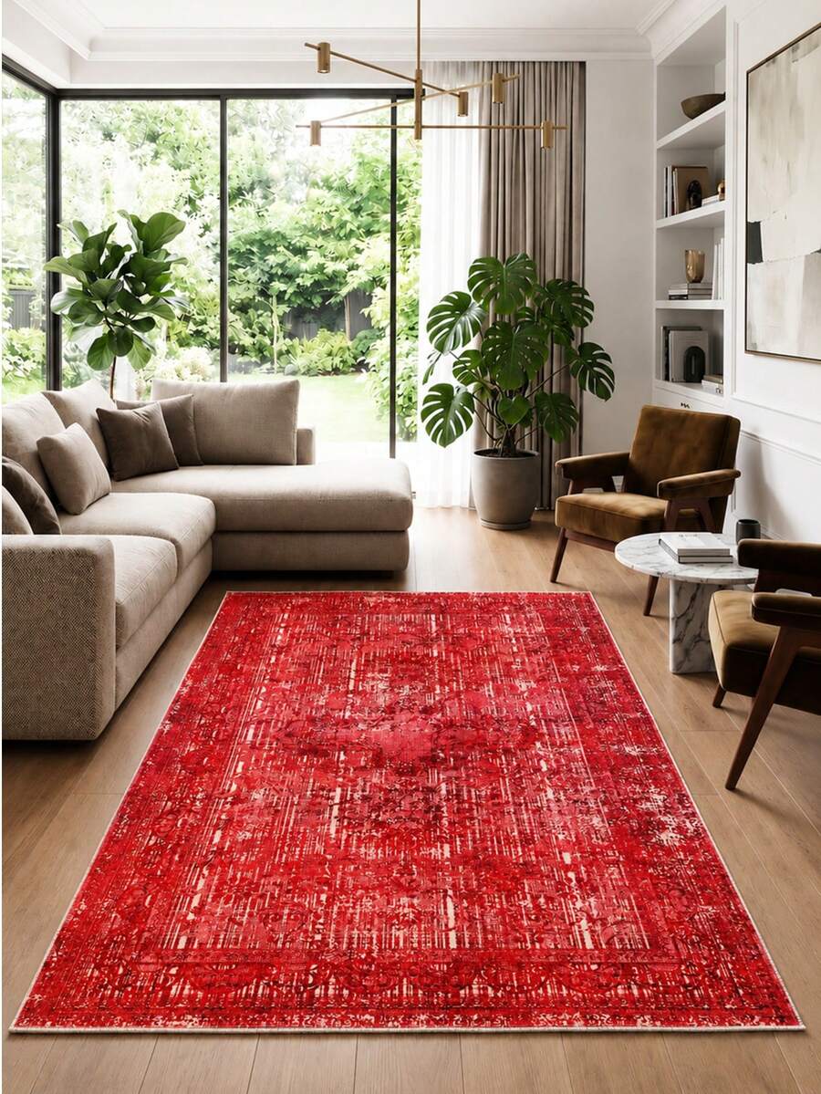 Modern Non-Slip Kitchen Runner Rug, Washable Minimalist Floor Mat for Home Decor, Bedroom, Livingroom Rug, Made in Turkiye 80x200 cm, 80x300 cm,100x200 cm, 120x180 cm - 彩色 - 查看 1
