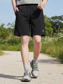 CAMEL CROWN Men's Casual Shorts, Summer Quick-Dry Sports Shorts, Lightweight & Breathable, Moisture-Wicking, Loose & Comfortable, Versatile, 5-Inch Inseam - Black - View 4
