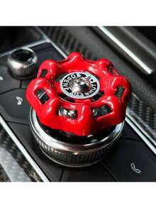 Anillo decorativo para el botón de arranque del coche - Anillo de control de volumen del interruptor de perilla, Anillo protector de encendido del motor, Accesorio interior de automóvil - A - Ver 5