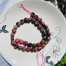 1件(30-40顆)天然寶石滾石水晶手鍊 透明石英不對稱彈力珠塊石英手鍊手鐲水晶手環 DIY用 - 彩色 - 查看 53