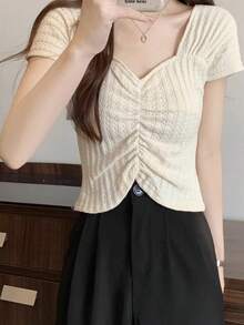 Women Tops - Apricot - View 7