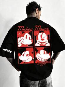 Disney Men's Casual Graphic T-Shirt Collection Featuring Beloved Characters From Classic Animated Series Such As Mickey Mouse, Buzz Lightyear, Lightning McQueen, And Toy Story. Each Crew-Neck Short-Sleeved Top Is Crafted From Soft, Breathable Cotton Fabric For Lasting Comfort All Day Long. With A Variety Of Unique Prints-Including Vintage Graphics, Quote-Based Designs, And Iconic Character Art-These Shirts Are Perfect For Disney Fans And Lovers Of Casual Style. Easily Paired With Jeans, Cargo Pants, Or Shorts For Everyday Wear, Weekend Getaways, Or Relaxed Gatherings, They Offer A Timeless, Versatile Addition To Any Wardrobe. - 黑色 - 查看 1