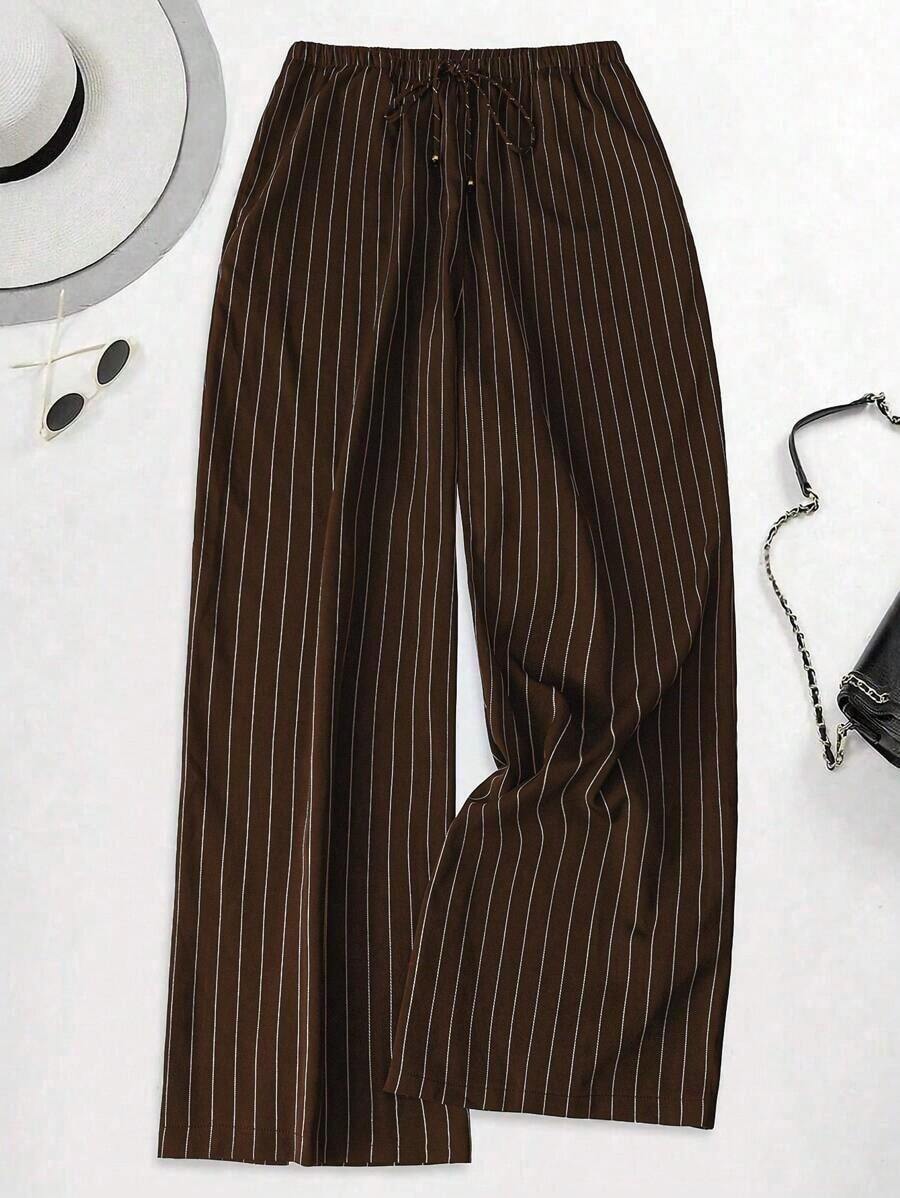 Pantalones anchos y largos sueltos de moda para mujeres de talla grande - Multicolor 2 - Ver 1