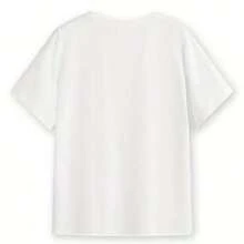 New Casual T-Shirt, Vintage 80s Style, Boy Band, White Short Sleeve T-Shirt For Adults, 100% Cotton, Durable - 白色 - 查看 2