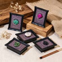 1PC Natural Crystal Ore Photo Frame Refrigerator Magnet, Reiki Energy Healing Feng Shui Decor, Good Luck Home Office Ornament, Thanksgiving Christmas Gift - Mining Marker Frame - View 1