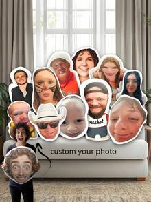 [Customized Product] 1pc Personalized Photo Pillow - 3D Printed Realistic Face And Body Design, Soft Home Decor Pillow, Ideal Gift For Family, Friends And Yourself, Christmas Gift, Thanksgiving Gift - Pineapple - View 1