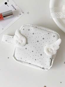 1 PC Angel Hand-Held Makeup Bag, Student High-Value Sanitary Pad Storage Bag, Hand In Hand Carrying Lipstick Bag - Multicolor - View 12