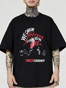 Camiseta unisex de manga corta, para hombre&MujeresNosotrosPuedeEn vivoPara siempreSiTúVeEntendido.ElTiempoMCRCardiffUnisexoCamisetaSuave,TodosTemporadaInformalRopa urbanaEsencial,Todo-MatchTodosTemporadaEstilo,AsequibleDiarioRopa&PerfectoRegaloparaAficionadosYAmigos-220G playerashombre, , , Dazymujer,romwehombres, bohochic,maestrasregalos,camisetaparaconjuntos de mujercon curvasparamu,y2k, - Negro - Ver 1