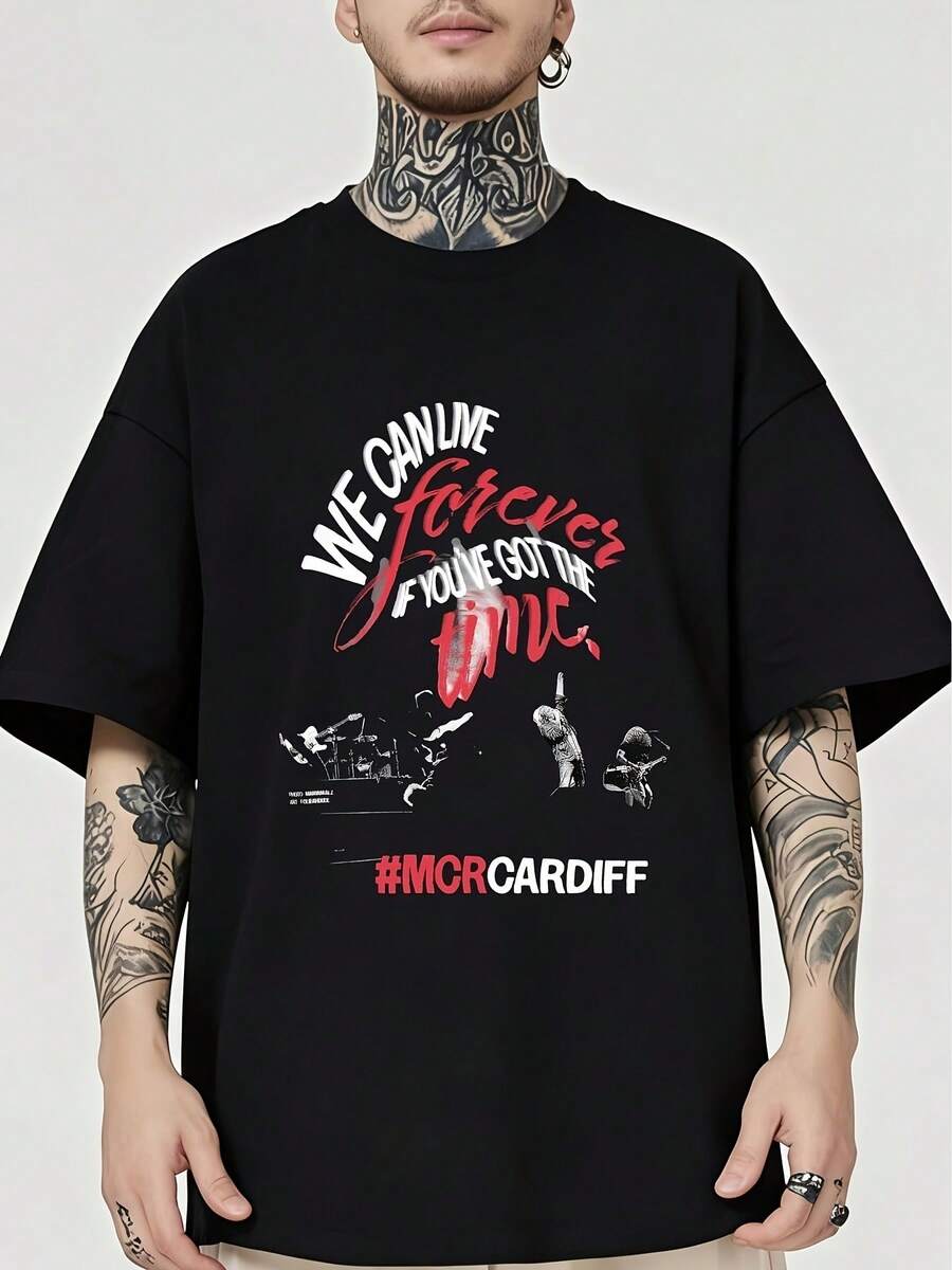 Camiseta unisex de manga corta, para hombre&MujeresNosotrosPuedeEn vivoPara siempreSiTúVeEntendido.ElTiempoMCRCardiffUnisexoCamisetaSuave,TodosTemporadaInformalRopa urbanaEsencial,Todo-MatchTodosTemporadaEstilo,AsequibleDiarioRopa&PerfectoRegaloparaAficionadosYAmigos-220G playerashombre, , , Dazymujer,romwehombres, bohochic,maestrasregalos,camisetaparaconjuntos de mujercon curvasparamu,y2k, - Negro - Ver 1