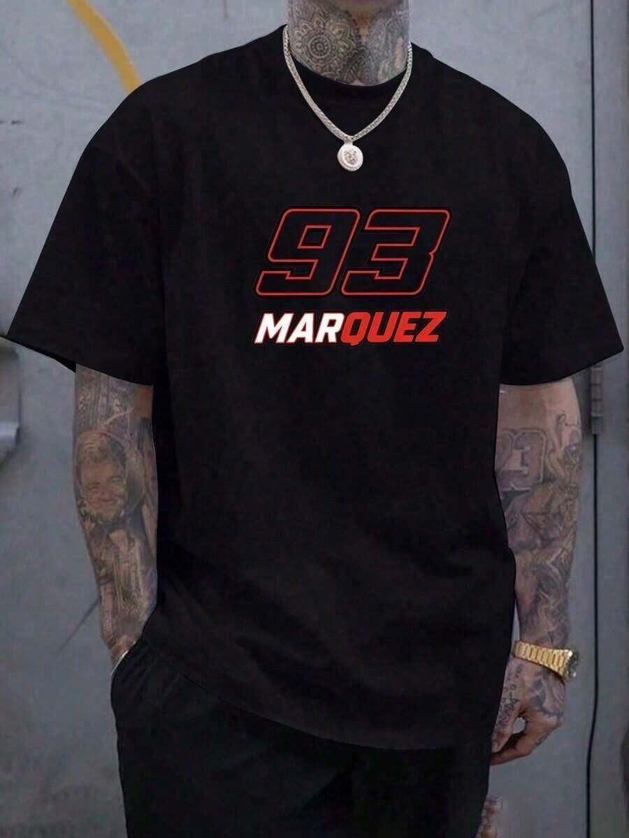 T-shirts pour hommes, vêtements d'été pour hommes, cadeau pour la fête des pères. - Noir - Voir 1