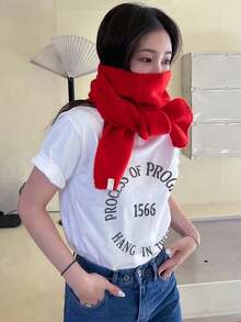Camiseta de manga corta para mujer con letras estampadas para uso diario casual en primavera y verano - Estilo vintage urbano, unisex, holgada, de algodón, con cuello redondo y manga corta. Blusas para mujer. blusas.blusas casuales para dama. - Blanco - Ver 4