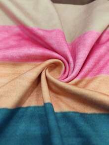 Camiseta de tirantes casual y versátil con cuello redondo y rayas para mujer - Multicolor 5 - Ver 3
