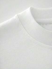 Men's 100% Cotton T-Shirt, Plus Size, Crew Neck, Short Sleeve, 220g, Casual Print, For Going Out, Gift, Summer, Unisex, Mental Health Matters 800-273-8255 (1 Piece) - 白色 - 查看 3