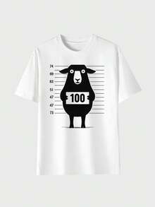 High-Quality Breathable T-Shirt + Shipped From Mexico + 2025 Summer Short-Sleeve T-Shirt With Crew Neck And Print. Unisex Adult Jersey T-Shirt With Regular Crew Neck And Short Sleeves. Made Of Stretchy Material, It Is Easy To Care For And Machine Washable, Perfect For Everyday Wear. Ideal For Casual Outfits - Suitable For All Seasons. - 白色 - 查看 2