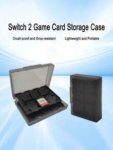 24-In-1 Game Card Case Compatible With Nintendo Switch 2, Switch OLED, Switch 1/2, Portable Protective Storage Box To Prevent Falling And Dust - View 1