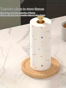 1件裝銀色廚房紙巾架，檯面紙巾分配器，不鏽鋼紙巾架附加重底座，省空間紙巾架，廚房捲紙架，廚房用品，壁掛式分配器，廚房收納配件 - 彩色 - 查看 5