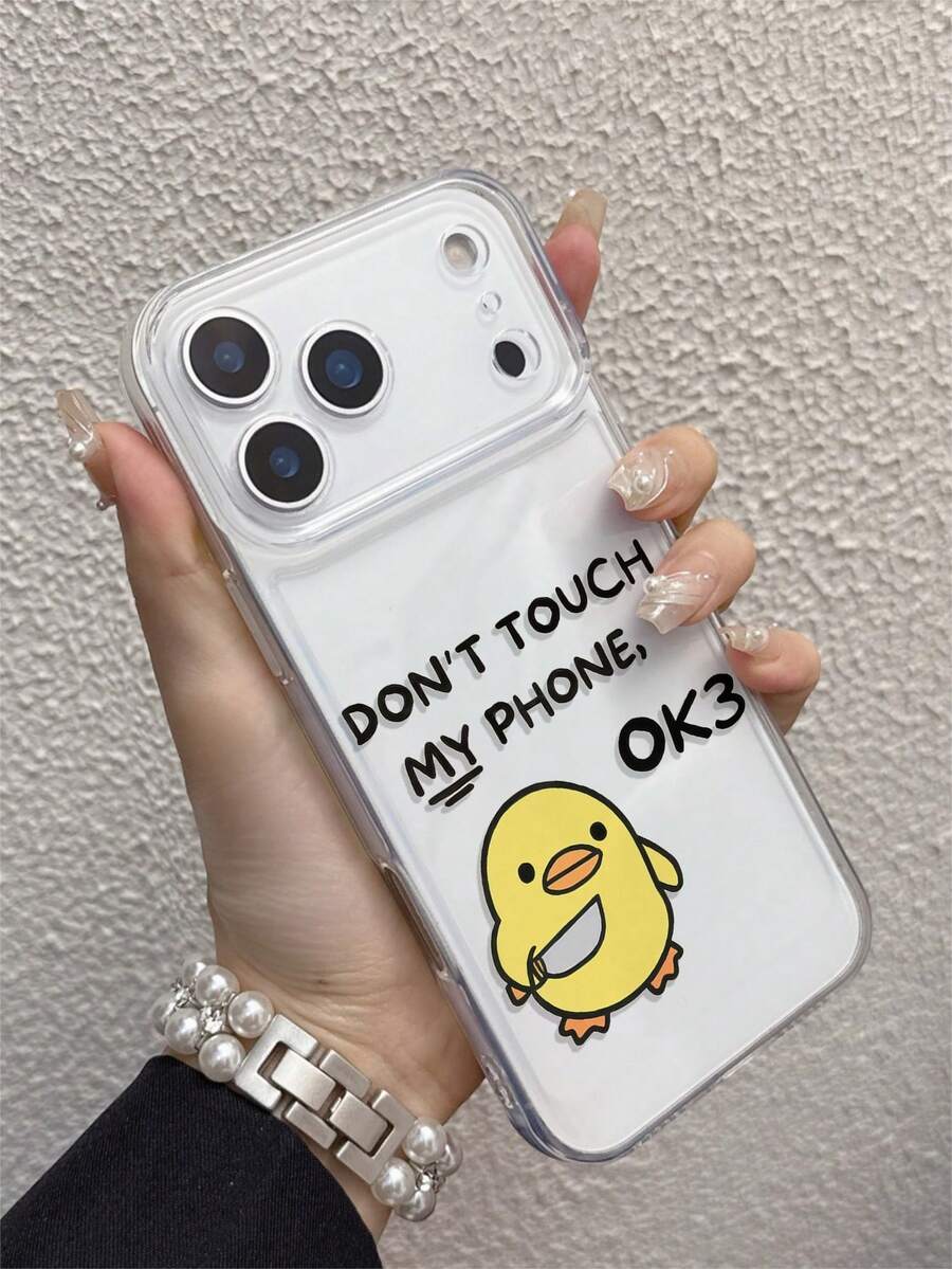 1 ốp lưng TPU mềm tối giản sáng tạo mới với khẩu hiệu in UV và họa tiết vịt vàng, tương thích với iPhone 7/8/7PLUS/8PLUS/X/XS/XR/XSMAX/11/11PRO/11PROMAX/12/12PRO/12PROMAX/12MINI/13/13PRO/13PROMAX/13MINI/14/14PRO/14PROMAX/14PLUS/15/15PRO/15PROMAX/15PLUS/16/16pro/16promax/16PLUS/17/17pro/17promax/AIR - Nhiều màu - Xem 1