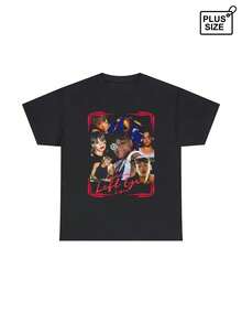 Camiseta unisex Lisa Left Eye Lopez-Estampado con el nombre y el retrato de un rapero icónico, diseño holgado con cuello redondo, una prenda que encarna la cultura musical, adecuada para uso casual y actividades de baile (representa la imagen icónica del rapero).Ropa de apoyo para fans, camisetas de conciertos, temas clásicos de rap.ParaFiesta&DiarioDesgaste, PerfectoParaVacaciones&Tiempo de juego, genialParaFiesta&FamiliaVacaciones, EscuelaWearStreetEstilo, a la modaModa, TendenciaClimaRopa de veranoInformalWearStreetEstilo, a la modaModa, TendenciaClimaRopa de veranoInformalRopa - Negro - Ver 7